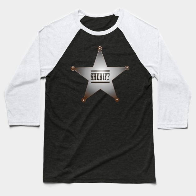 Sheriff Baseball T-Shirt by Moses763